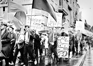 Demonstration in Mannheim gegen das KPD-Verbot (17. August 1968)