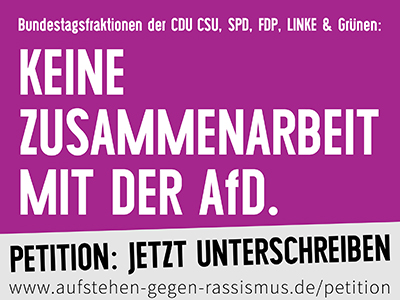 Jetzt erst recht: Bundestag Nazifrei! Petition unterschreiben