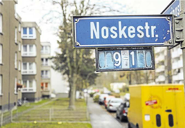 Die Noskestraße in Scharnhorst-Ost ist in die Diskussion geraten. Eine Umbenennung wird vorgeschlagen. RN FOTO SCHAPER